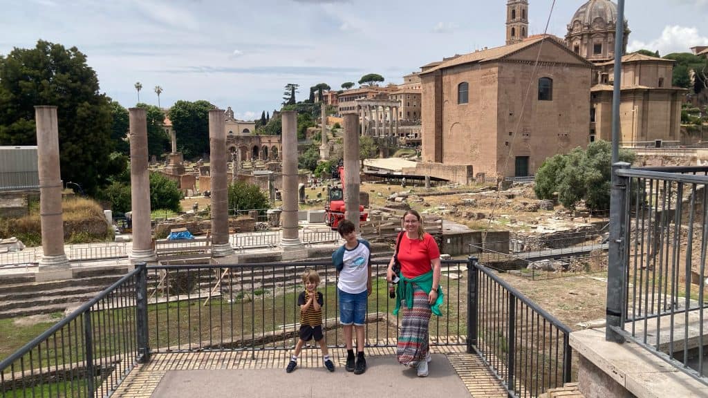 the roman forum in rome italy