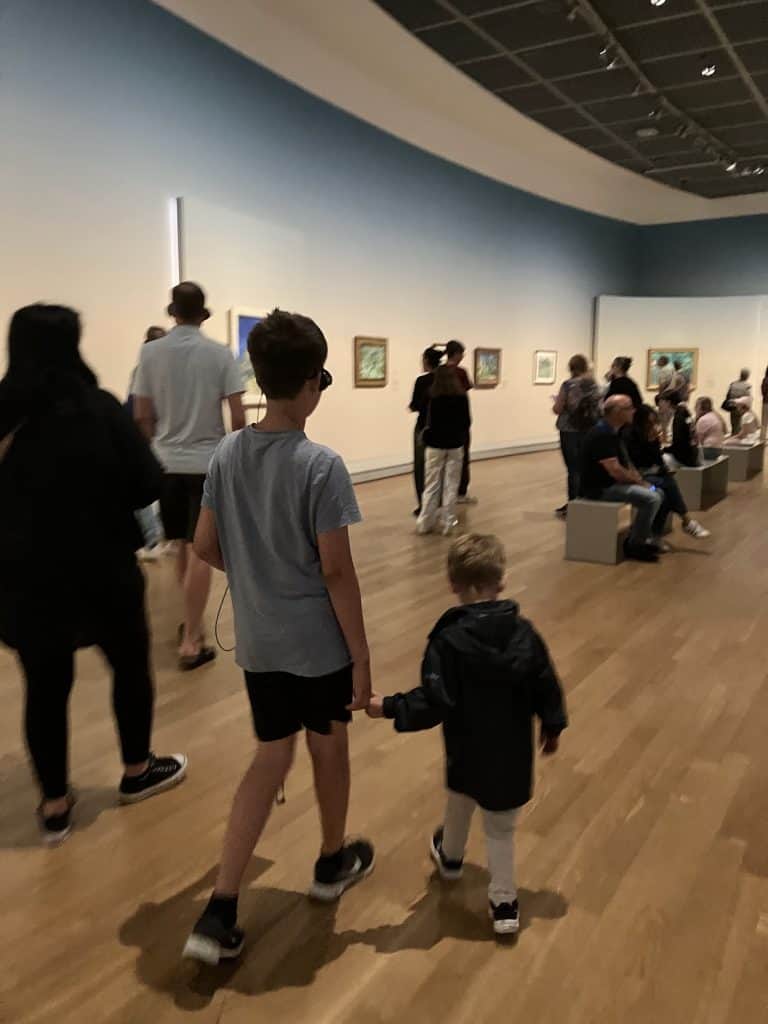 my kids at the van gogh museum