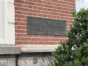 diamond polishing industry coster sign on building